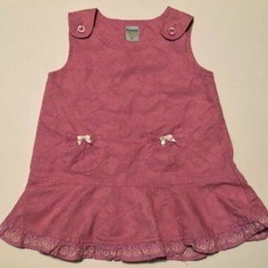 PLEASE MUM Adorable Pink Brocade Jumper ~ Sz 2T